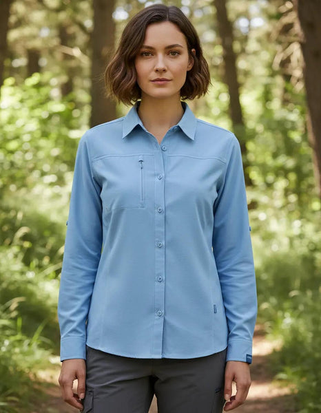 Camisa Clásica Holgada Para Mujer Hardwork Duck Dry
