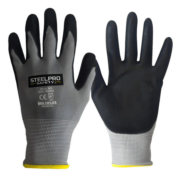 Guante Multiflex Nylon Pu Steelpro Para Alta Destreza X12und